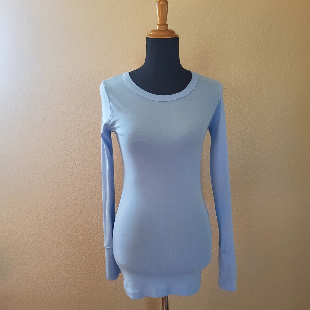 Michael Stars Light Blue Long Sleeve Tee